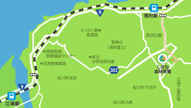 島根県江津市松川町上河戸390番22号（江津拠点工業団地内）